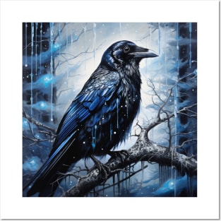 Raven Painting Posters and Art